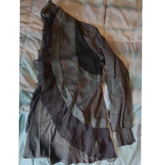 Panilli multi fabric open front cardigan NWOT - Picture 4 of 10